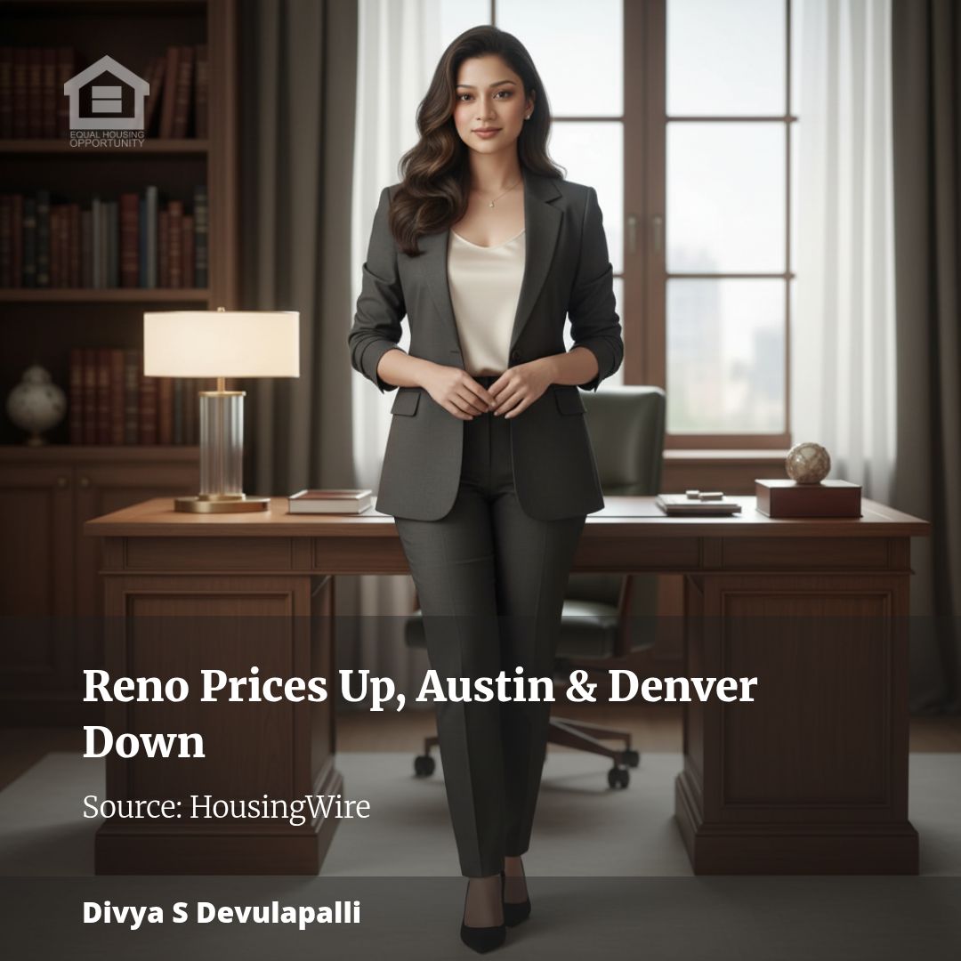 Reno Prices Hold Positive as Austin, Denver Turn Down